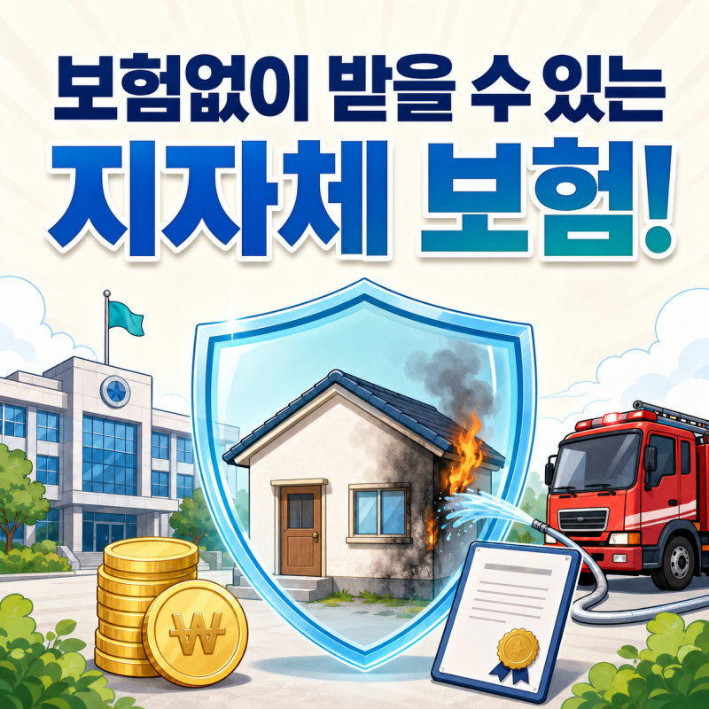 화재보험이 없어도 받을 수 있는 지원금과 지자체 보험 요약정리