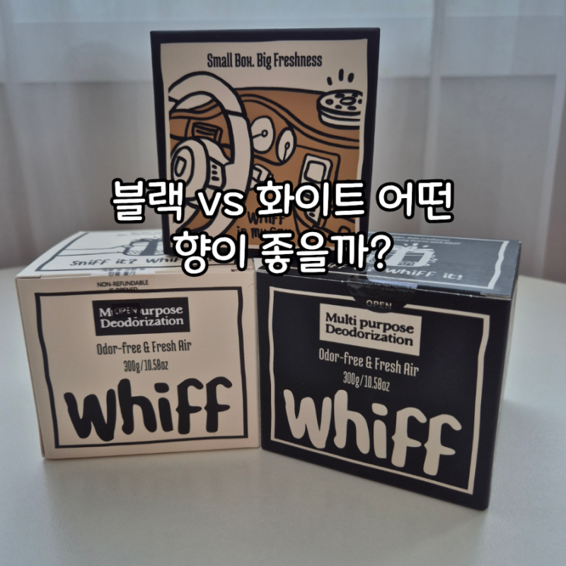 위프 고체 탈취제 블랙 화이트 향 비교, 새 차와 집에서 사용해 본 후기