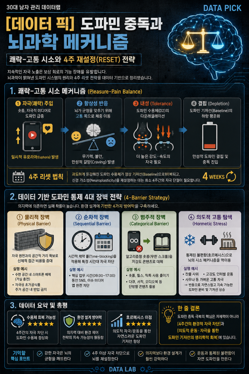 도파민 중독, 의지력 문제가 아니었다 | 뇌과학으로 보는 4주 도파민 리셋 전략