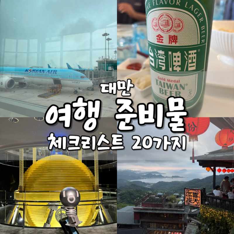[대만] 타이베이 여행 준비물 체크리스트 20가지! 직접 다녀와보니 꼭 필요한 것