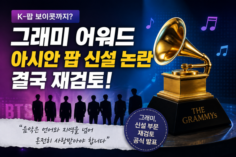 BTS 보이콧에 결국 움직인 그래미