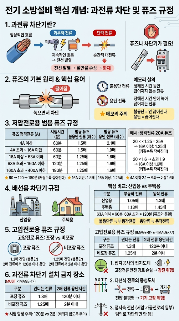 [전기기능사 - 필기] 저압·고압 전로의 과전류 차단기