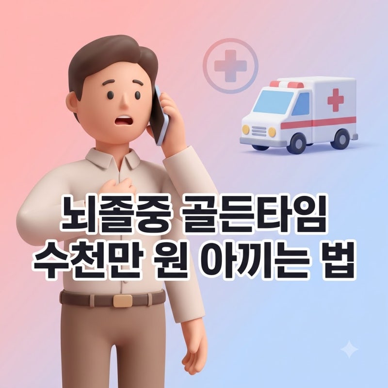 뇌졸중 초기증세 및 전조증상, 3시간 골든타임 대처법