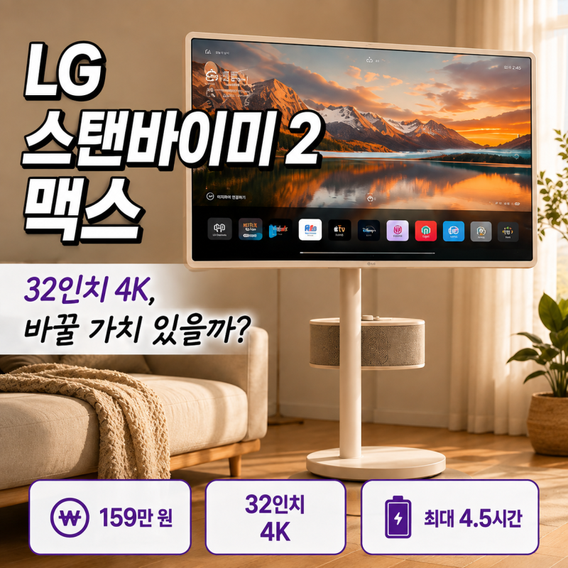 LG 스탠바이미 2 맥스 가격·후기, 기존 모델보다 좋아졌을까