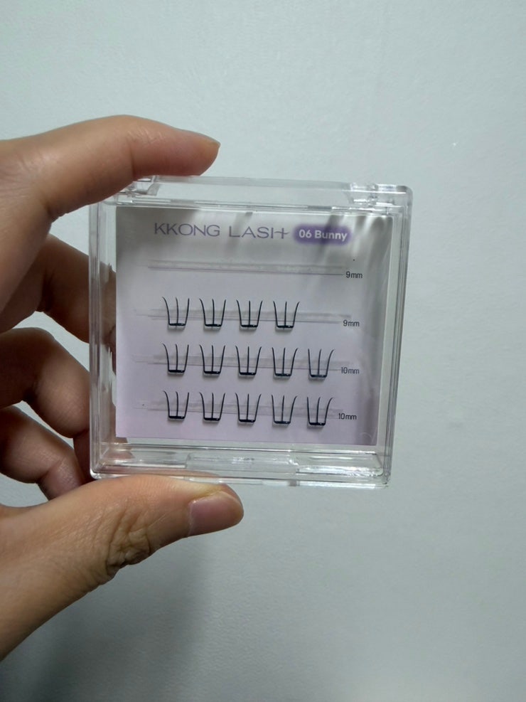 다이소 노글루 속눈썹 추천! 꽁래쉬 06 버니 9mm 후기, "이렇게 자연스럽다고?" (초보자 & 가성....
