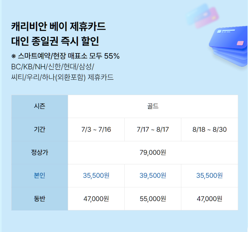 캐리비안베이 싸게가는법｜2026년 입장권 할인받는 방법 총정리
