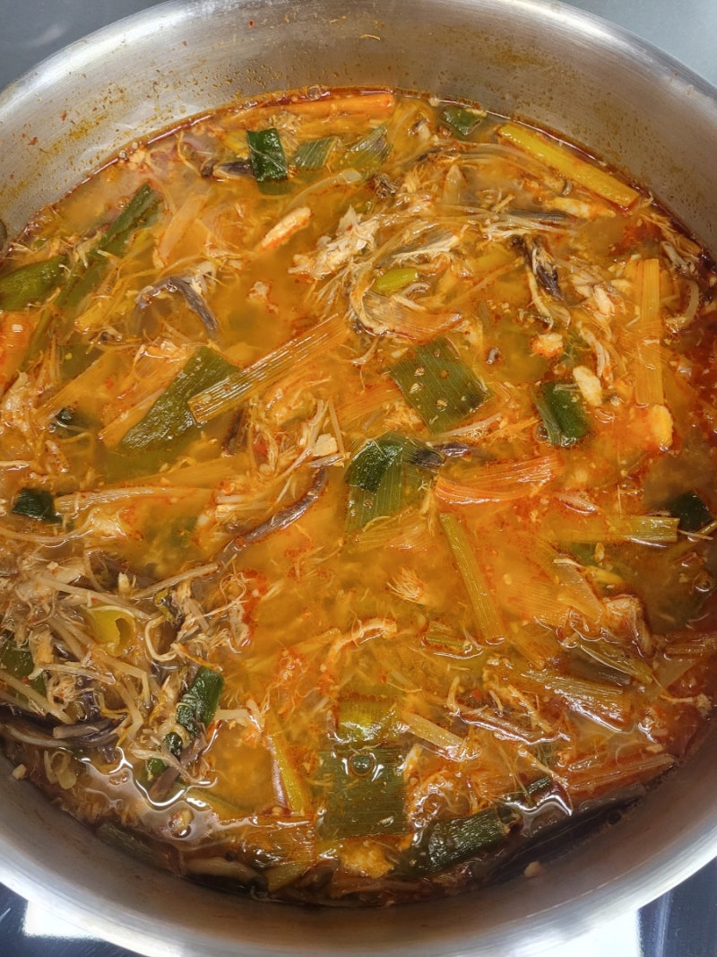 대파 닭계장 끓이기