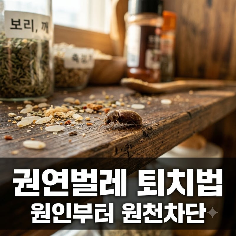 "쌀벌레인 줄 알고 버렸는데.." 권연벌레 원인과 집안 퇴치법