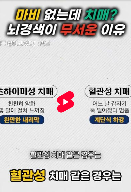 마비 없는데 치매? 뇌경색이 무서운 이유 #1628