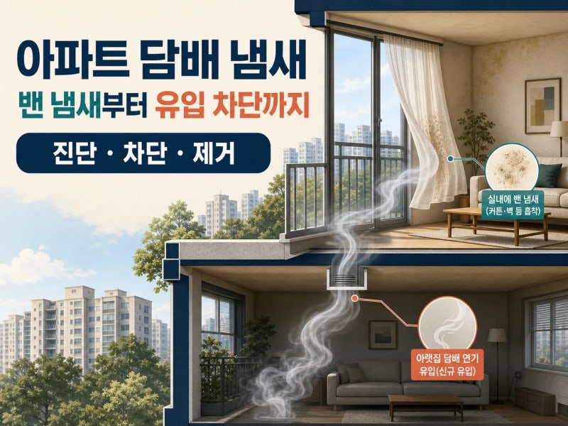 창문 열기 전에, 담배냄새 빼는 법은 어디서 들어오는지 찾는 순서 (+ 벽지 청소 | 커튼 세탁 |....
