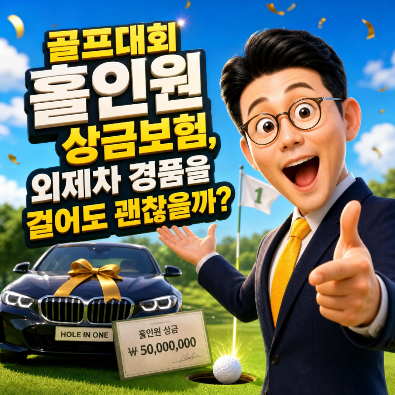 골프대회 홀인원 상금보험, 외제차 경품을 걸어도 괜찮을까?