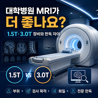 대학병원 MRI가 더 좋나요?｜1.5T·3.0T 장비와 판독 차이