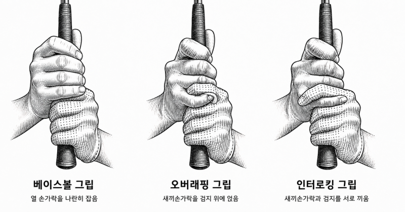 골프 그립의 종류