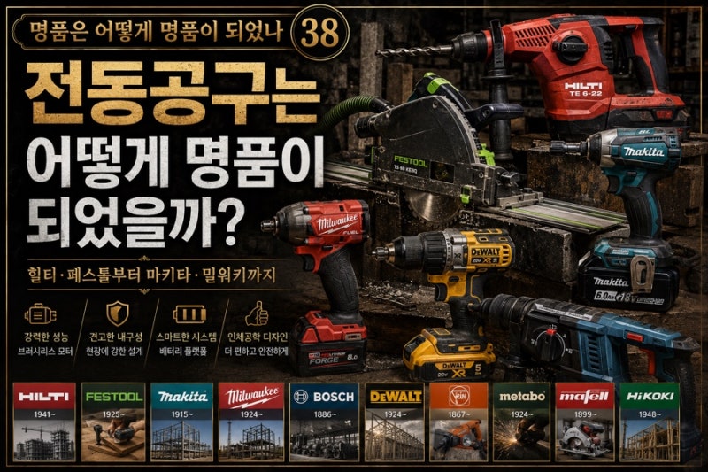 명품은 어떻게 명품이 되었나 ㊳ 힐티·페스툴부터 마키타·밀워키까지, 전동공구는 어떻게 ....