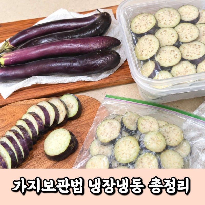 가지보관법 냉장부터 냉동까지 신선하게 보관하는방법