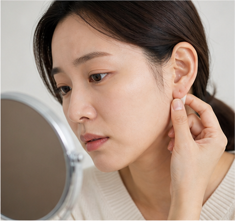 귓볼 몽우리 원인, 피지낭종·염증 구별과 병원 가야 할 때
