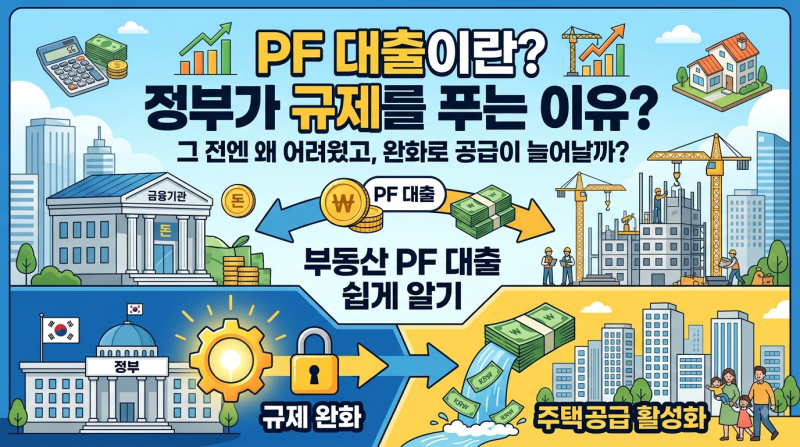 [부동산 쉽게 읽기] PF 대출이 뭐길래? 정부가 규제를 푸는 이유와 주택 공급의 상관관계
