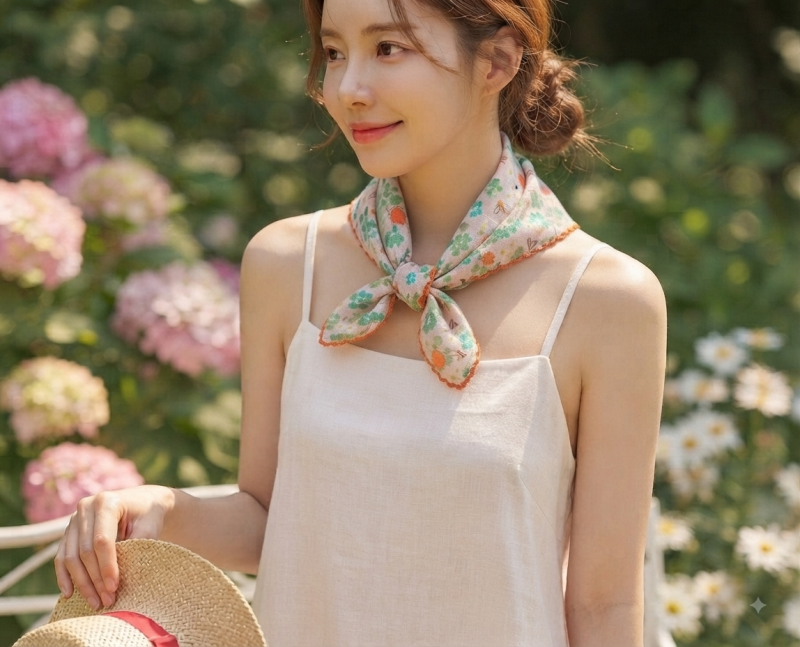 일상에 화사함을 더하는 패션 스카프 & 손수건 (선물/단체 주문 제작 안내)