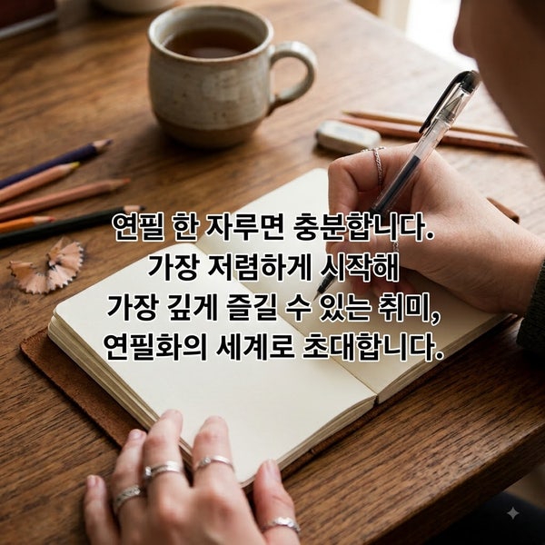 연필 한 자루면 충분하다, 연필화 취미의 매력과 초보 준비물