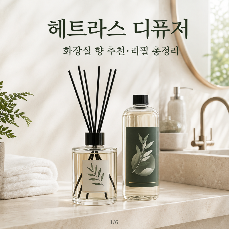 헤트라스 디퓨저 화장실 향 추천, 1010ml 리필 가격·교체 방법