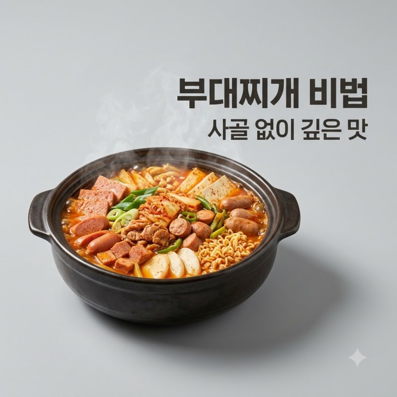 부대찌개 육수 비법 사골 없이 5분 만에 깊은 맛 내는 황금 레시피