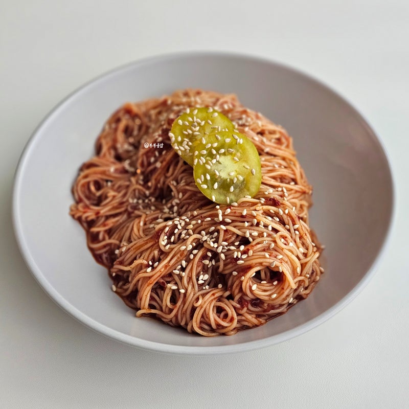 비빔국수 황금 레시피 1인분 새콤달콤 비빔국수 양념장