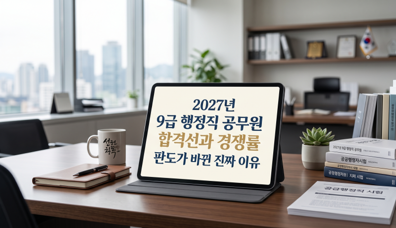 2027년 9급 행정직 공무원 합격선과 경쟁률 판도가 바뀐 진짜 이유