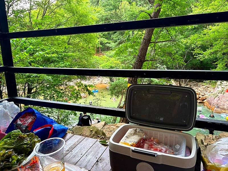 전주 근교 완주 동상계곡 검태오남매 수심깊은 여름물놀이