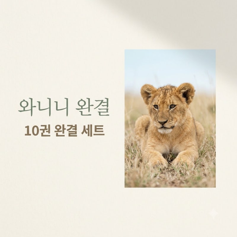 푸른 사자 와니니 10 완결! 초등 추천도서 줄거리 및 세트 총정리