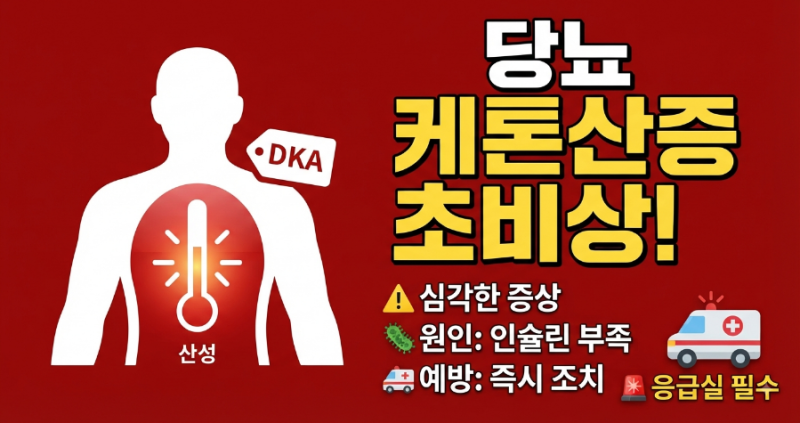 생명을 위협하는 당뇨병 응급실 신호! 당뇨병성 케톤산증의 증상·원인·예방법