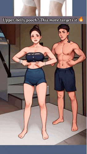 중년 남자 여자 처진 뱃살 아랫배 운동 홈트레이닝 루틴