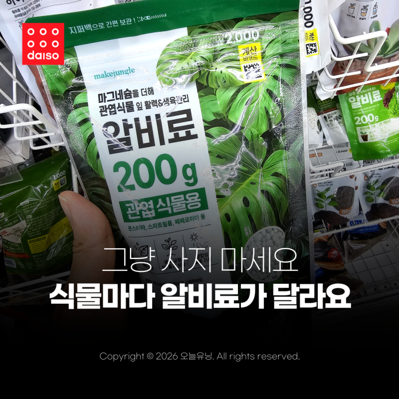 다이소 알비료 추천 식물 영양제 찾는다면 이거