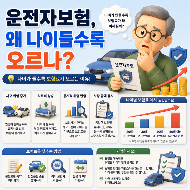 60대 자동차보험 가입 전 필수 체크리스트｜보험료 할인 특약 총정리