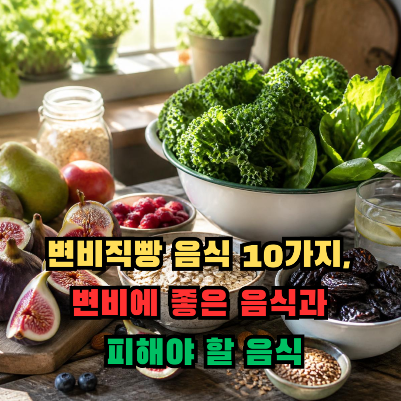 변비직빵 음식 10가지, 변비에 좋은 음식과 피해야 할 음식
