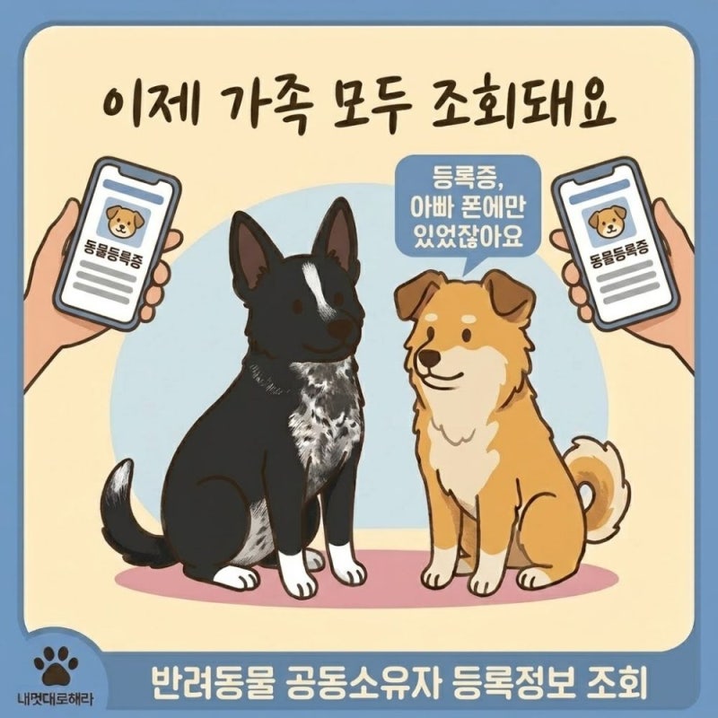 반려동물 공동소유자도 등록정보 조회됩니다 (2026년 6월 시스템 개선)