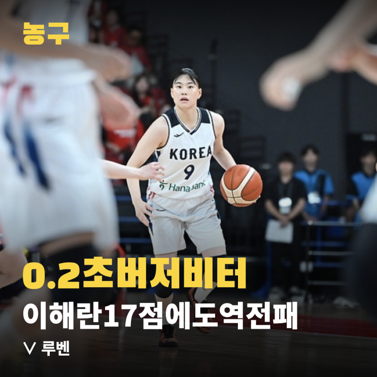 한국 여자<b>농구</b>, 결국 0.2초에 무너졌다