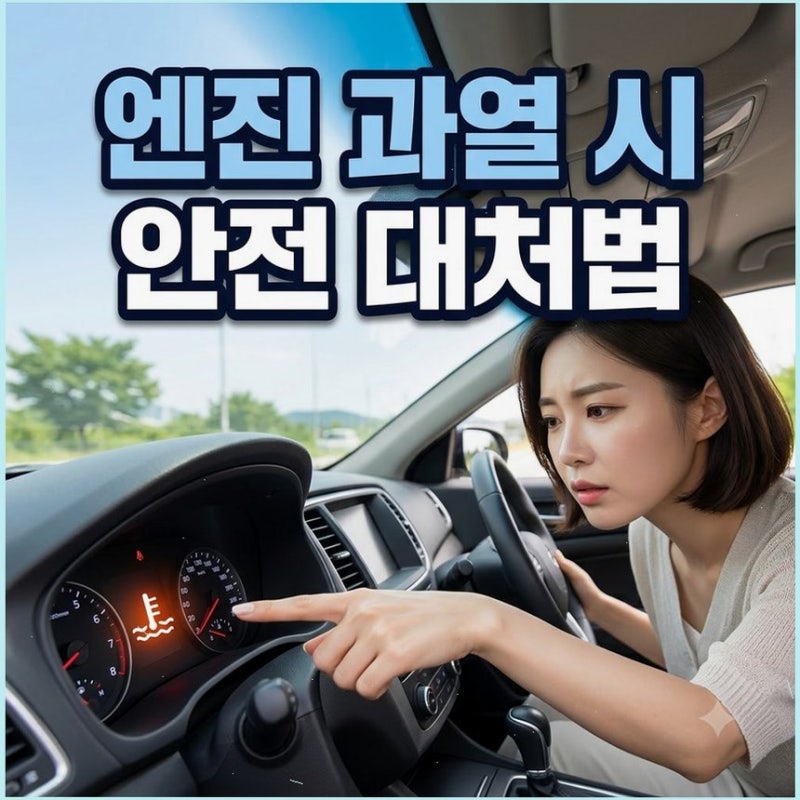 여름철 엔진 과열 냉각수 경고등 대처법 라디에이터 캡 함부로 열면 화상 위험 커요