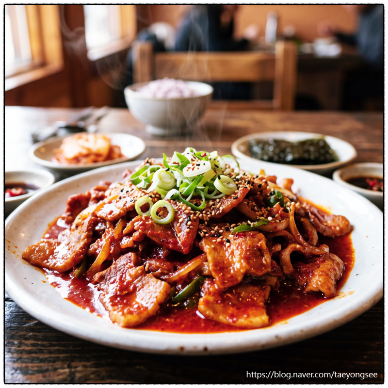 기사식당 제육볶음 레시피 불맛 가득 황금양념장 비법 공개
