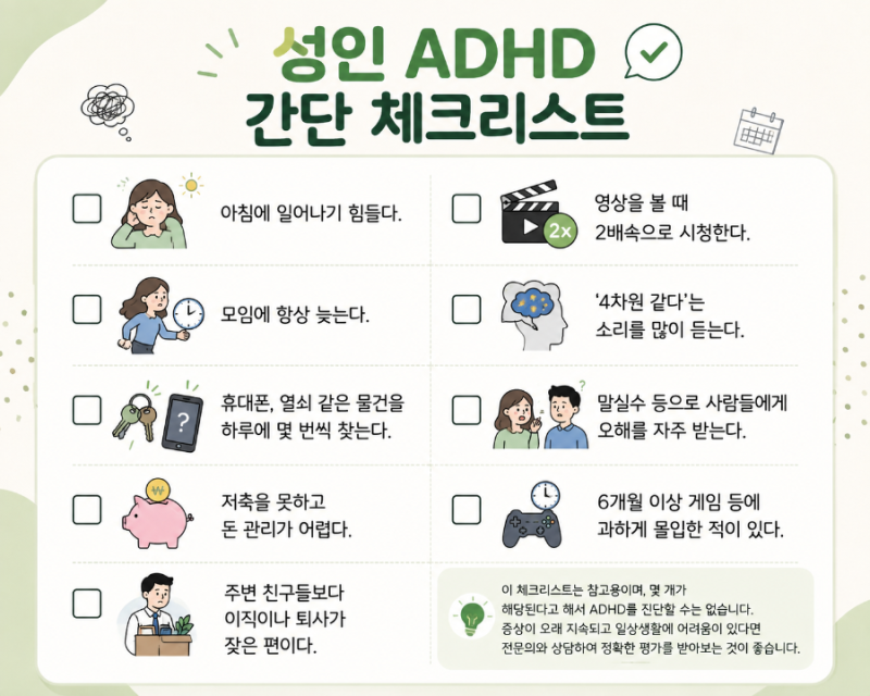 대구성인ADHD병원 자꾸 깜빡하고 욱하는 나, 내 의지 문제일까
