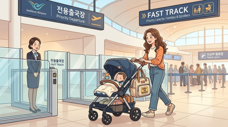 인천공항 유아휴게실 수유실 위치 및 아이 동반 우대 출국장 완벽 가이드