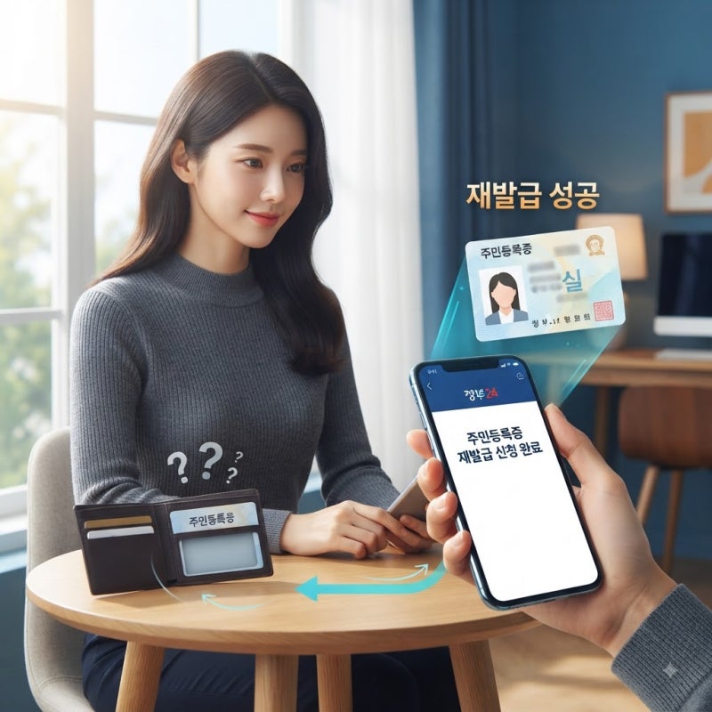 민증 잃어버렸을 때 당황 금지! 정부24 재발급 신청·사진·수수료·임시신분증 총정리