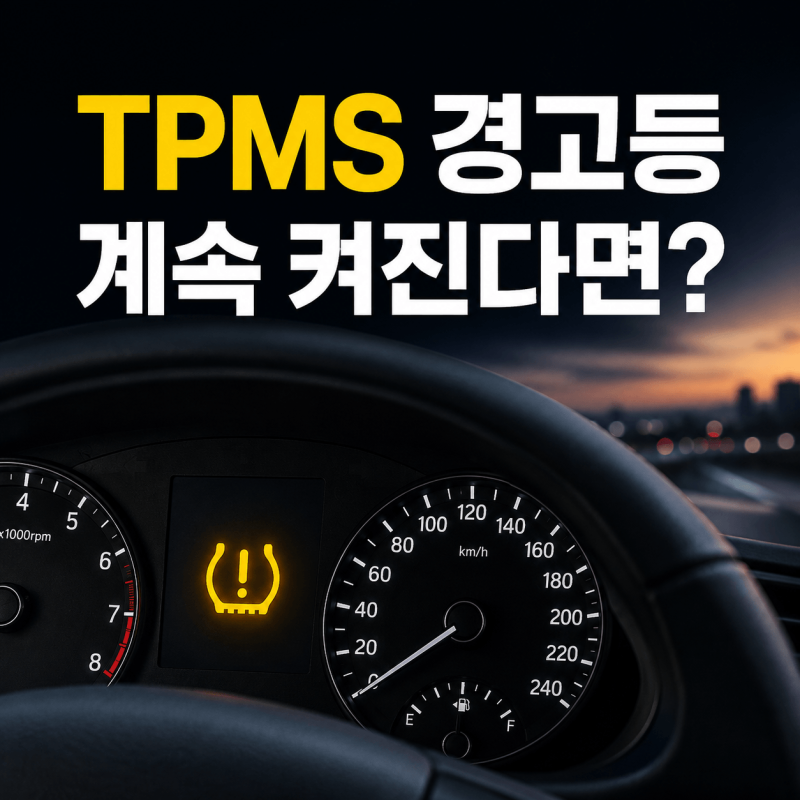 타이어 공기압 경고등 안꺼지는 원인과 TPMS 초기화리셋 방법 총정리