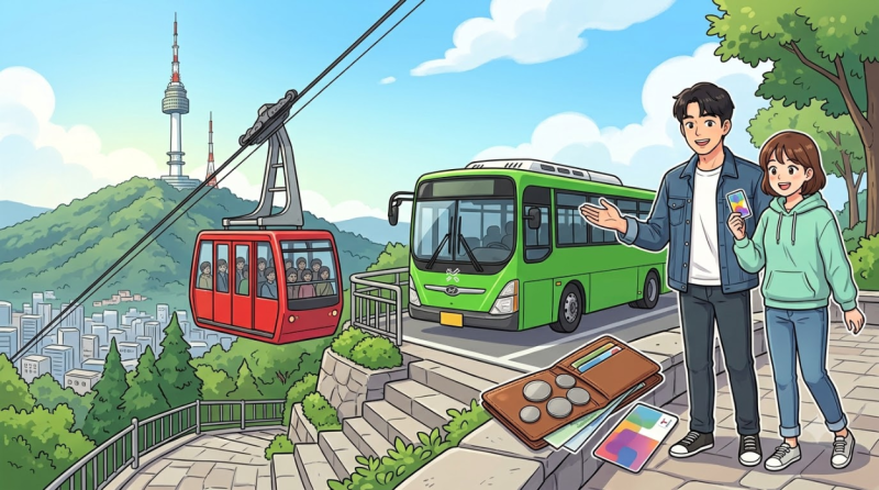 남산공원 N서울타워 케이블카 요금 및 순환버스 타는 곳 명당 완벽 가이드