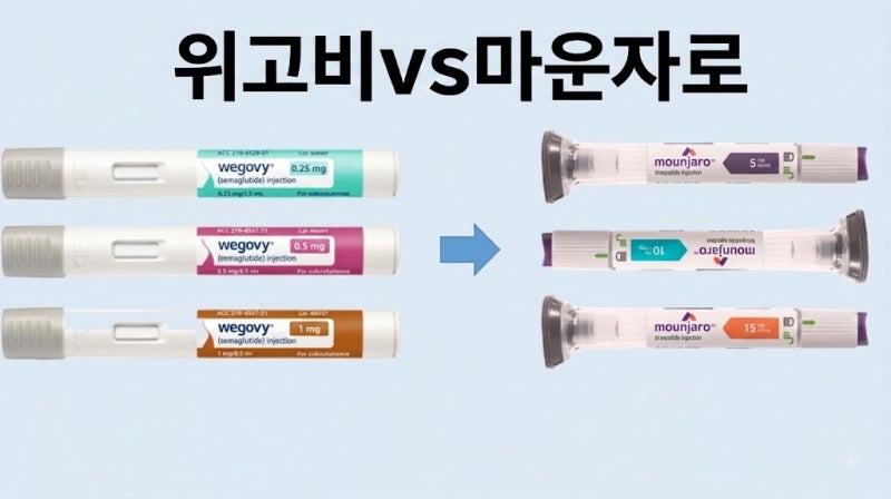 위고비vs마운자로 효과/ 위고비 마운자로 차이점/