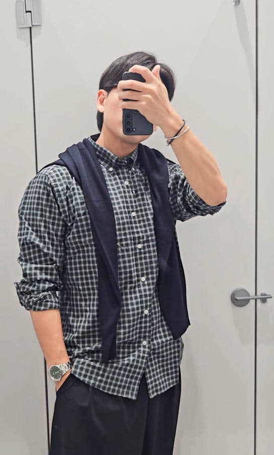 유니클로 브로드클로스셔츠 체크D 이거 진짜 가을에 무조건 하나쯤은 있어야해요