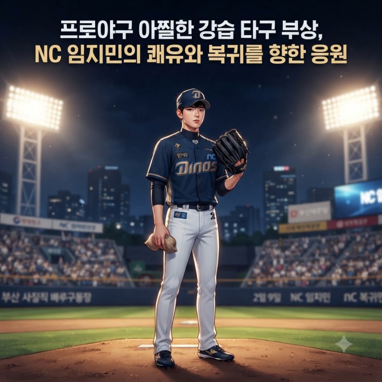 프로야구 <b>NC 임지민</b> 강습 <b>타구</b> 얼굴 <b>부상</b> | 시속 178.7km <b>타구</b> 맞고 병....