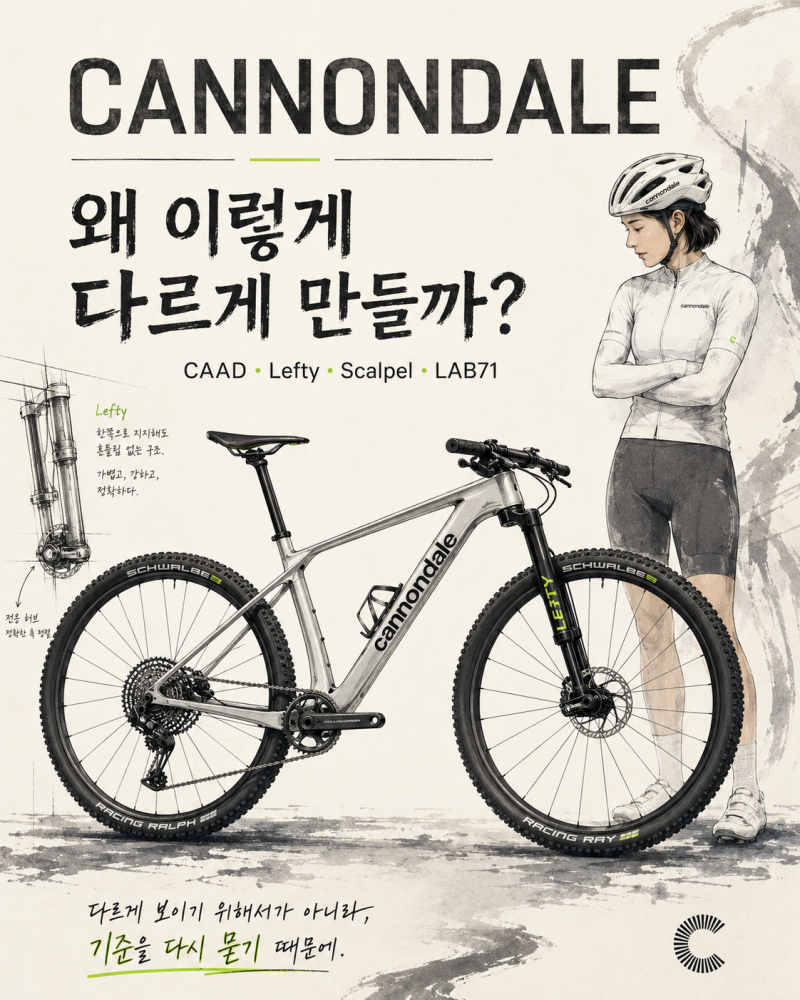 아빠의 자전거 브랜드 이야기(캐논데일-CAAD부터 SuperSix EVO·Lefty·Scalpel·LAB71까지 한 번에 정리....