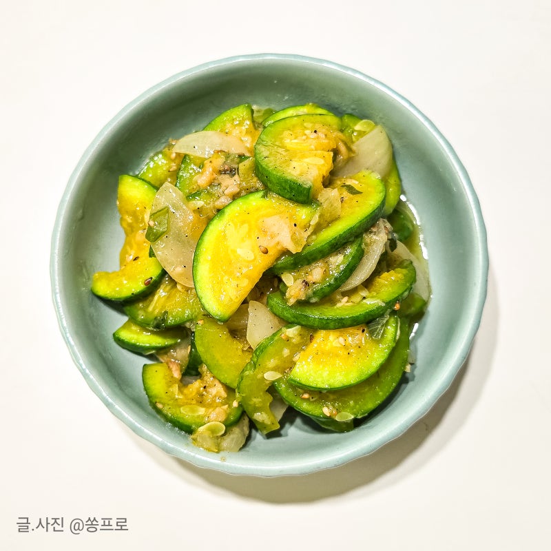 애호박볶음 레시피 새우젓으로 깔끔하게 만드는법