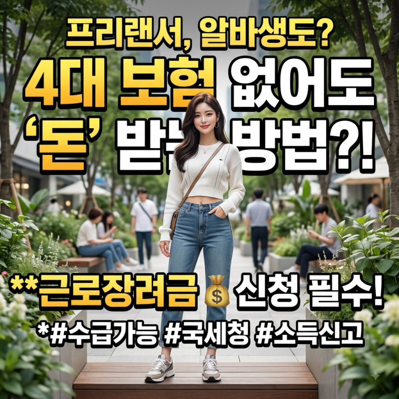 알바 프리랜서 일용직 근로장려금 신청 가능할까? 사업소득 신고 기준