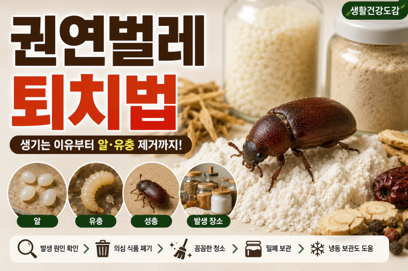 권연벌레 생기는 이유와 퇴치법｜알·유충부터 발생 원인까지 총정리